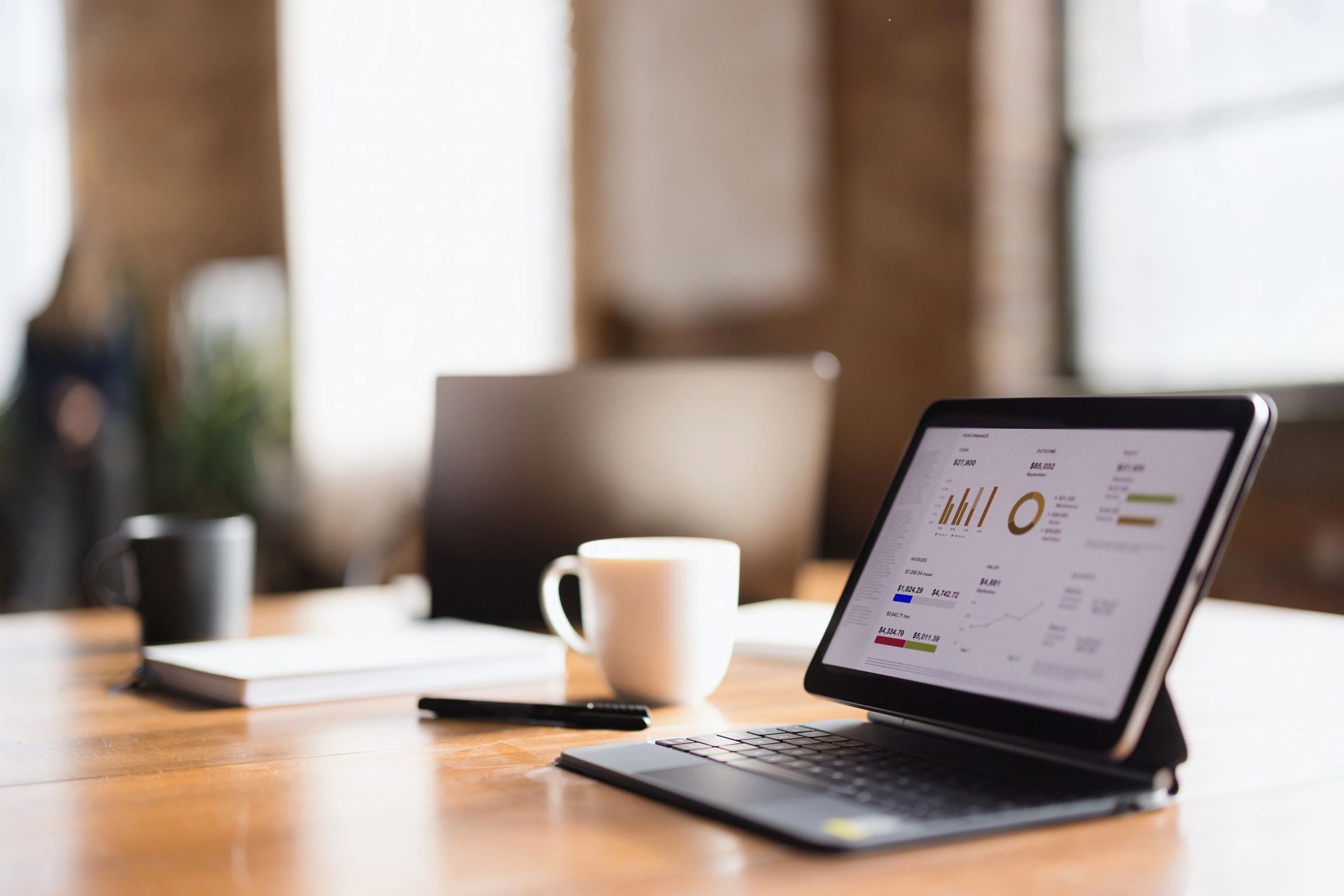 Enterprise software dashboard and analytics